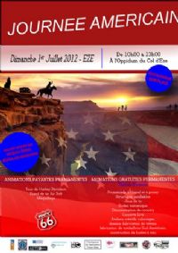 Journée américaine du 1er juillet. Le dimanche 1er juillet 2012 à Eze. Alpes-Maritimes. 